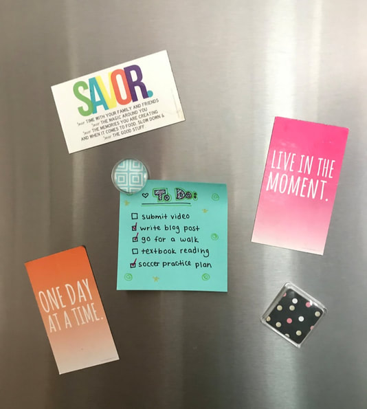 Staying Productive in Our New Online World - Refrigerator Magnets and To-Do List